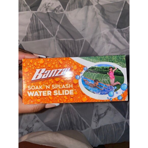 Banzai Soak N Splash Water Slide Slip N Slide 16' x 28" Summer Toys - Picture 4 of 6